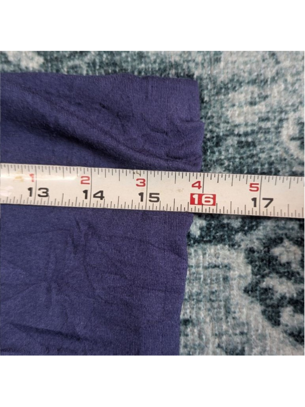 Old Navy Navy Blue Fold Over Waistband Knit A-Line Skirt M - Picture 7 of 8